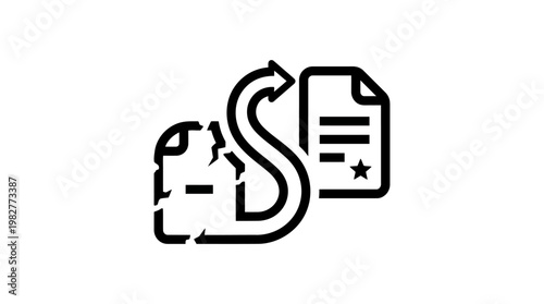 Icon of Customer Support Service Representation in Vector Style