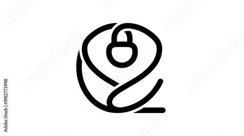 Icon of a stylized drinking cup with a straw representing beverage and refreshment in modern vector style