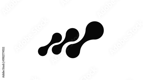 Icon Of Abstract Molecular Structure Vector Illustration For Science And Technology Themes