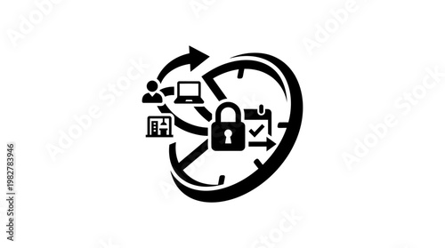 Icon of Data Security and Cloud Protection in a Modern Digital Environment