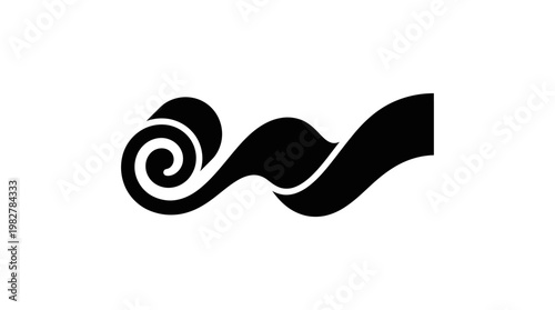 Icon of Abstract Water Wave Vector Icon for Nature and Environment Themes
