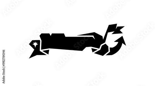 Icon of a Crocodile Illustration for Wildlife and Nature Themes in Vector Style