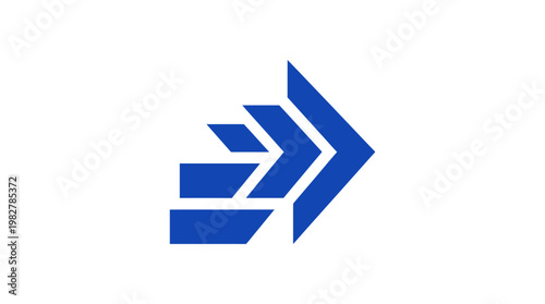 Vector Icon of Moving Arrow Symbol for Navigation or Direction