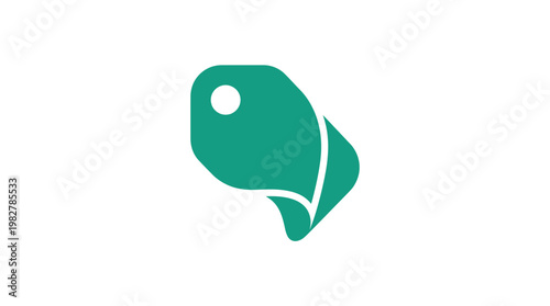 Icon of a Fish in a Minimalist Vector Design Suitable for Marine and Seafood Themes