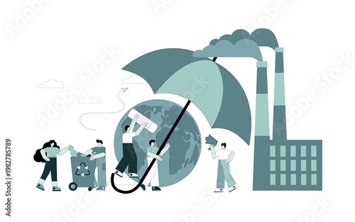 Protecting the planet from pollution, emissions of harmful substances into the environment