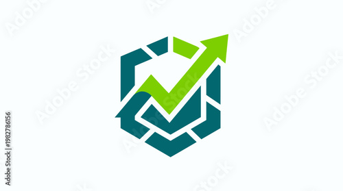 Free Download Icon of Growth Chart with Upward Arrow for Business and Financial Success in Vector Style - GFXLoad