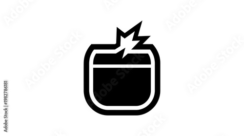 Vector Icon of Fireworks Burst for Celebration and Festive Events