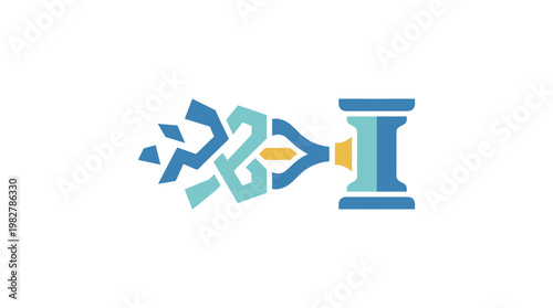 Icon of Ionizing Radiation Symbol in Vector Style for Safety and Science Applications