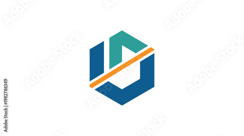 Icon of Abstract Data Analytics Dashboard in Flat Design for Business Technology