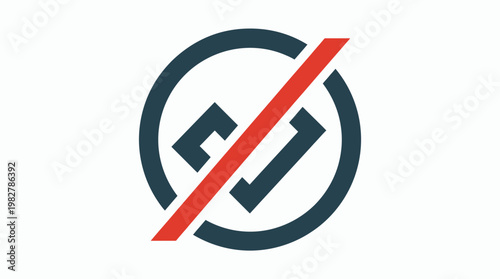 Icon of a No Smoking Sign in Modern Vector Style for Public Awareness and Safety Campaigns