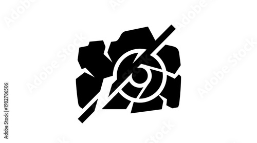 Icon of Gear and Wrench for Settings or Maintenance in Vector Style