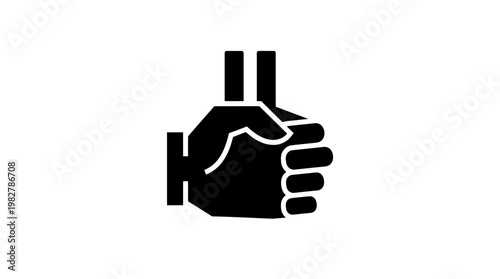 Icon of Hand Holding Money Vector Illustration for Financial and Business Concepts