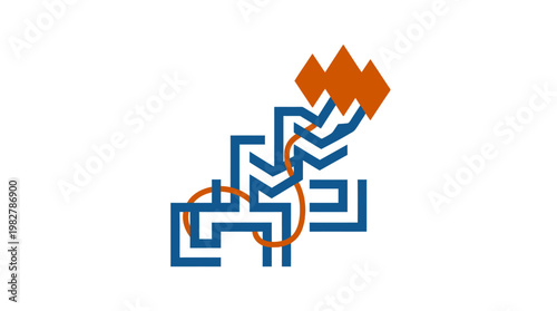 Icon of a Dinosaur with Fire on Its Back in a Digital Vector Style for Extinction and Ecology Themes