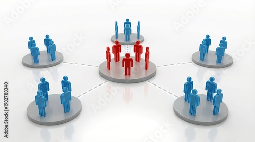 Leadership networking dynamics business environment graphic illustration connection concept