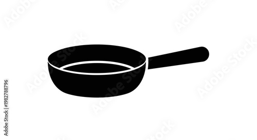Black frying pan icon.