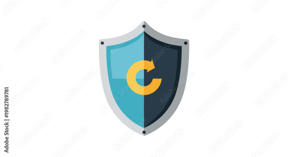 Fototapeta premium Copyright Symbol Shield Icon