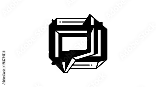 Vector Icon of Digital Chat Bubble with Speech Tail for Communication and Messaging Apps