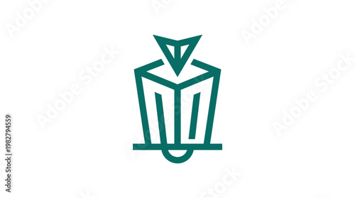 Vector Icon of Stylish Owl Head Silhouette for Nature and Wildlife Themes