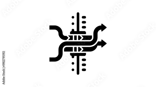 Vector Icon of Subway Train Transportation System in Modern Minimal Style