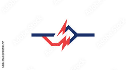 Icon of Heartbeat Line with Medical Cross for Healthcare and Emergency Services