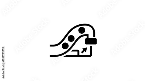 Icon of Business Growth Data Analytics Chart Vector Icon for Financial Success