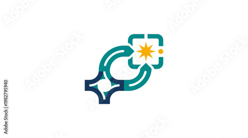 Vector Icon of Microscope for Scientific Research and Laboratory Analysis