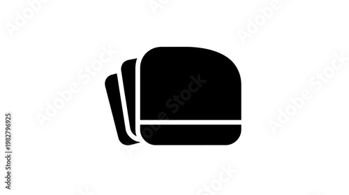 Icon of Modern Smartwatch with Digital Display and Fitness Tracking in Flat Style