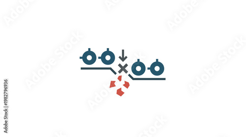 Icon of a Molecule Structure Vector Illustration for Scientific and Educational Use
