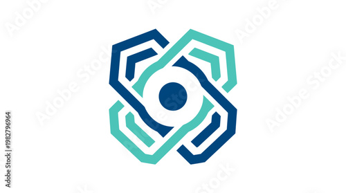 Modern Vector Icon of Blockchain Technology and Digital Security Illustration