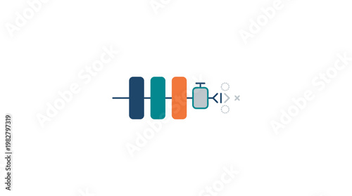 Vector Icon Of Medical IV Drip Bag For Healthcare And Medical Treatment