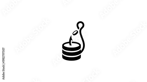 Icon of a Salt Shaker for Culinary and Kitchen Food Seasoning in Vector Style