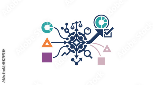 Vector Icon Of Scientific Research And Data Analysis For Technology Innovation