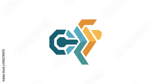 Vector Icon of Interconnected Gears for Technology and Engineering Concepts
