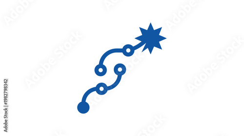 Vector Icon of Microorganism in Glowing Dark Style for Scientific and Educational Use