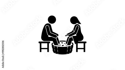 Couple's Foot Spa Treatment Icon