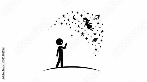 Abstract Concept of Dreaming and Relationships