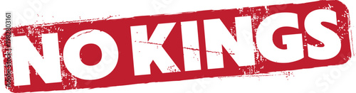 No Kings Vector Rubber Stamp