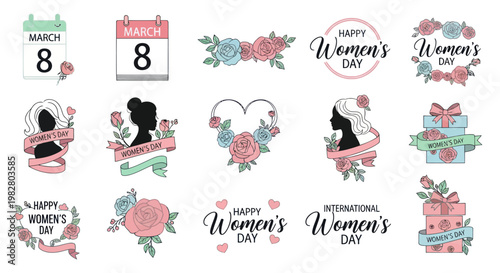 International Women's Day Celebration Graphics Collection - March 8th