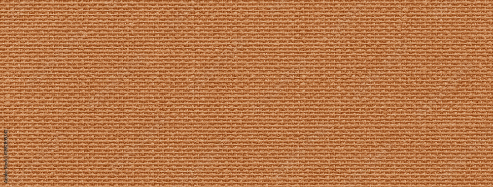 Fototapeta premium Close up brown fabric texture with woven pattern creating natural background