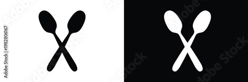 Spoon icon, spoon symbol vector. spoon flat sign design. spoon symbol pictogram. vector illustration. eps file 10 .