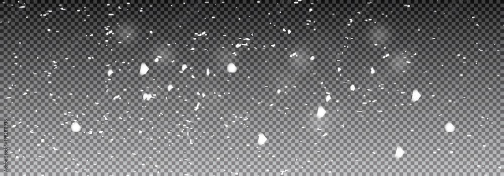 Φωτογραφία High resolution snowfall overlay on a transparent background