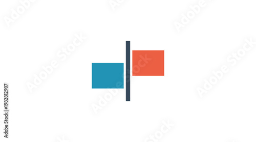 Vector Icon of Balance Scale Representing Justice or Fairness in Courtroom or Legal Context