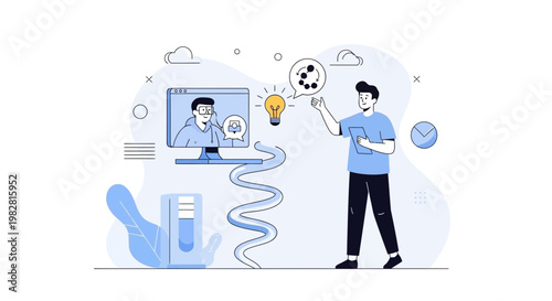 Online learning, remote collaboration, and idea generation with technology