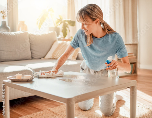Hygiene and home cleaning routine.