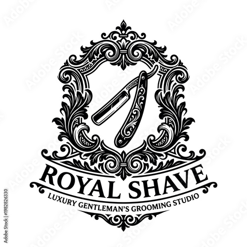 Luxury Gentleman's Grooming Studio Logo Design.