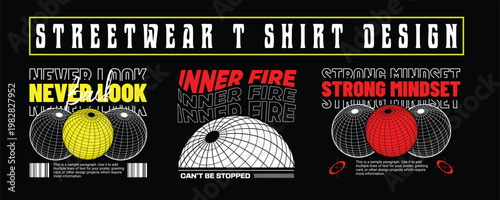 Streetwear Typography Bundle – Bold Urban Font T-Shirt Design Pack