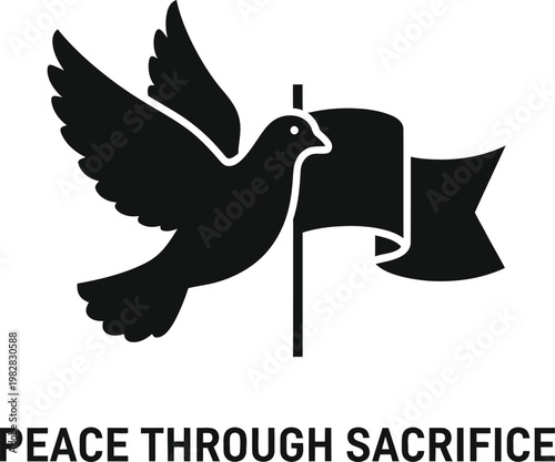 Peace through sacrifice a symbolic representation of freedom and remembrance