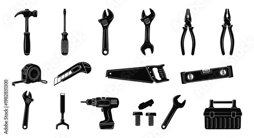 Collection of various hand tools.
