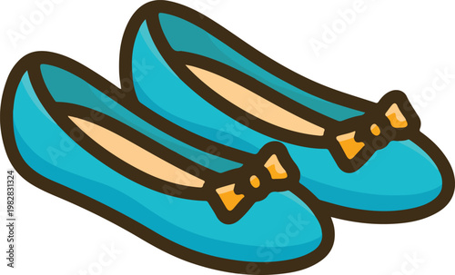 illustration of a pair of flip flops