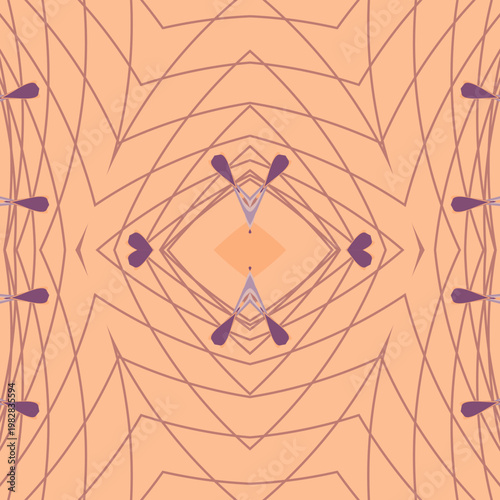 Halloween mystic twilight balanced decorative pattern in autumn haze, clay ghoul, amethyst shadow, voodoo purple